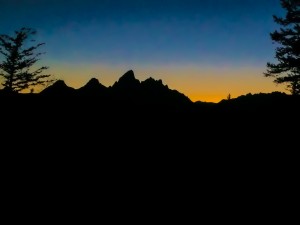 Tetons at sunset